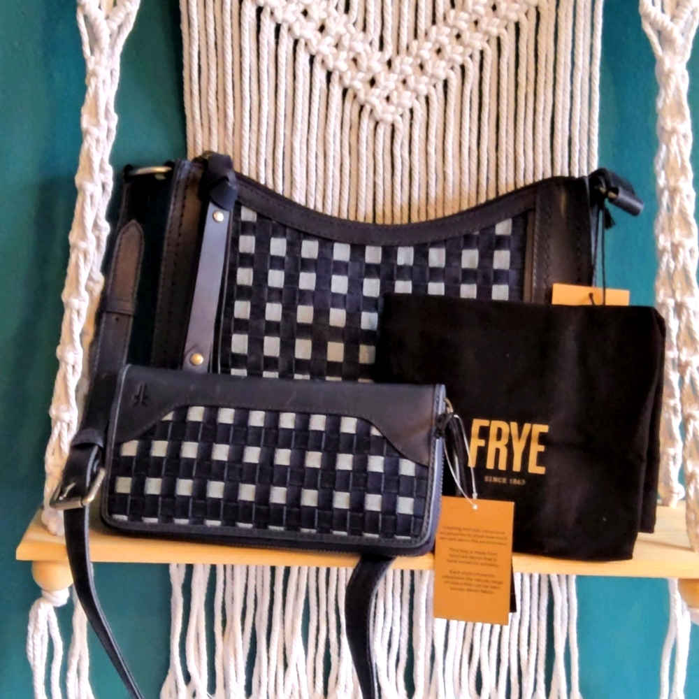 Frye Melissa Crossbody/Shoulder Bag/Wallet Set